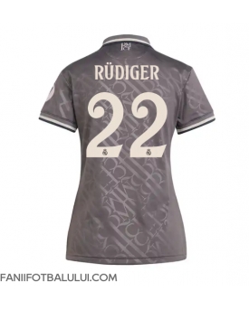 Real Madrid Antonio Rudiger #22 Tricou Fotbal Replică 2024-25 Femei Treilea